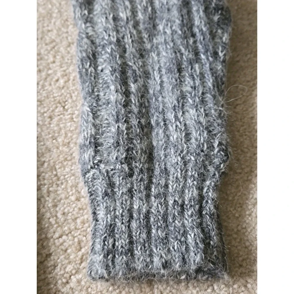 Vintage Pierre Cardin Gray Knit Wool‎ Blend Sweater Size M Unisex
